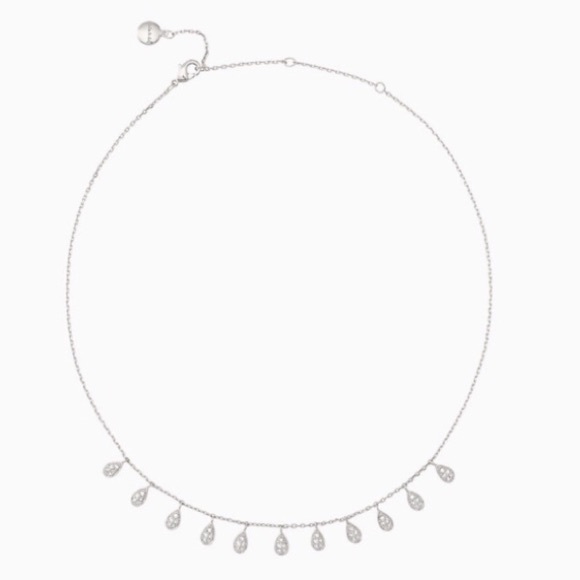 Stella & Dot Jewelry - ::S&D Delicate SILVER PAVÉ Willa Choker Necklace